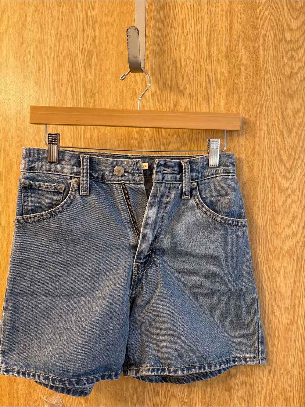 Levi's Cinch Light Blue Denim Shorts